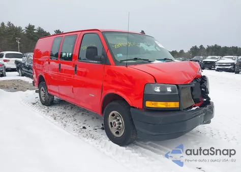 2021 GMC Savana Cargo Rwd 2500 Regular Wheelbase Work Van from USA, damaged, VIN 1GTW7AF15M1305845